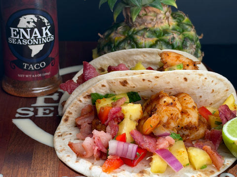 Shrimp Tacos with Pineapple Salsa